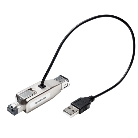 1G RJ45 to Fiber Dongle | Power over USB