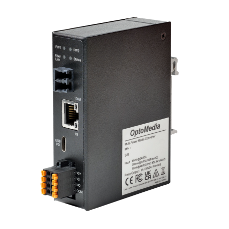 1G Multi-Power Fiber Media Converter