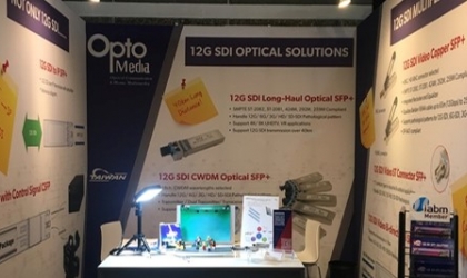 OptoMedia demonstrates industry-leading 12G SDI Optical SFP+ in IBC Amsterdam RAI 2019!!